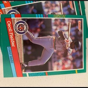Cecil Fielder 1991 Donruss Lot NM (25) twenty five cards